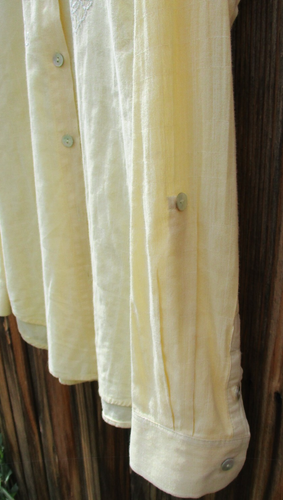 Nomadic Traders Embroidered Blouse Size M Long Sleeve Shirt Pastel FREE Shipping - Picture 5 of 9