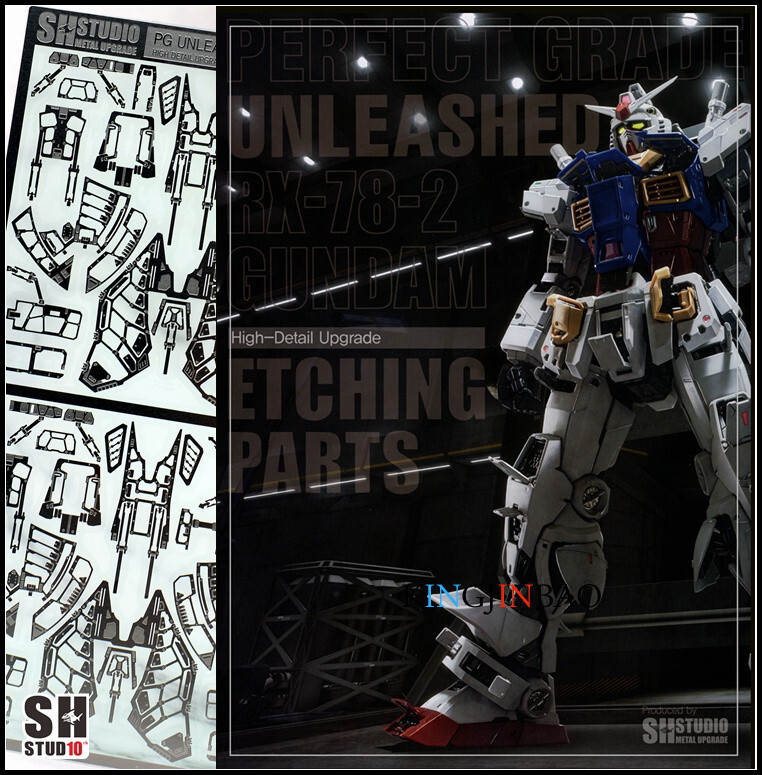SH Studio Etching Parts Metal Upgrade Fit PG Unleashed 1/60 RX-78