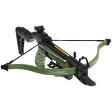 80lb Self Cocking Pistol Grip Alligator Crossbow Adjustable Stock with Bolts