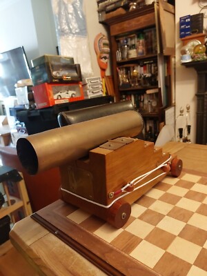Handgefertigte OOAK maßgeschneiderte NELSON HMS VICTORY Modell Marine Schiff Artillerie Granate Kanone