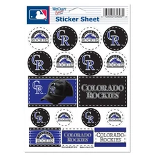 COLORADO ROCKIES 5"x7" LOGO STICKER SHEET BRAND NEW WINCRAFT