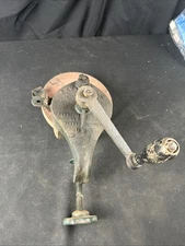 Vintage Keystone Bench Mount Hand-Crank TOOL GRINDER kitchen garden tools etc