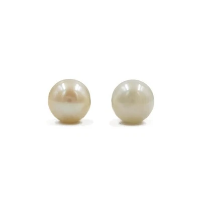 1 Paar Ohrringe Ohrstecker mit Perlen in 14 Kt 585 Gold earrings - Bild 1 von 4