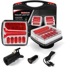 Wireless , Magnetic Rechargeable LED Trailer Light, Waterproof Tail Tow Light...