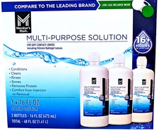Member's Mark Multi-Purpose Contact Lens Solution 3 x 16 Fl Oz EXP 02/2027