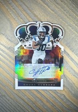 2021 Panini Crown Royale FB #CR-19 - Chuba Hubbard - ROOKIE AUTO 29/99 (SP)!!