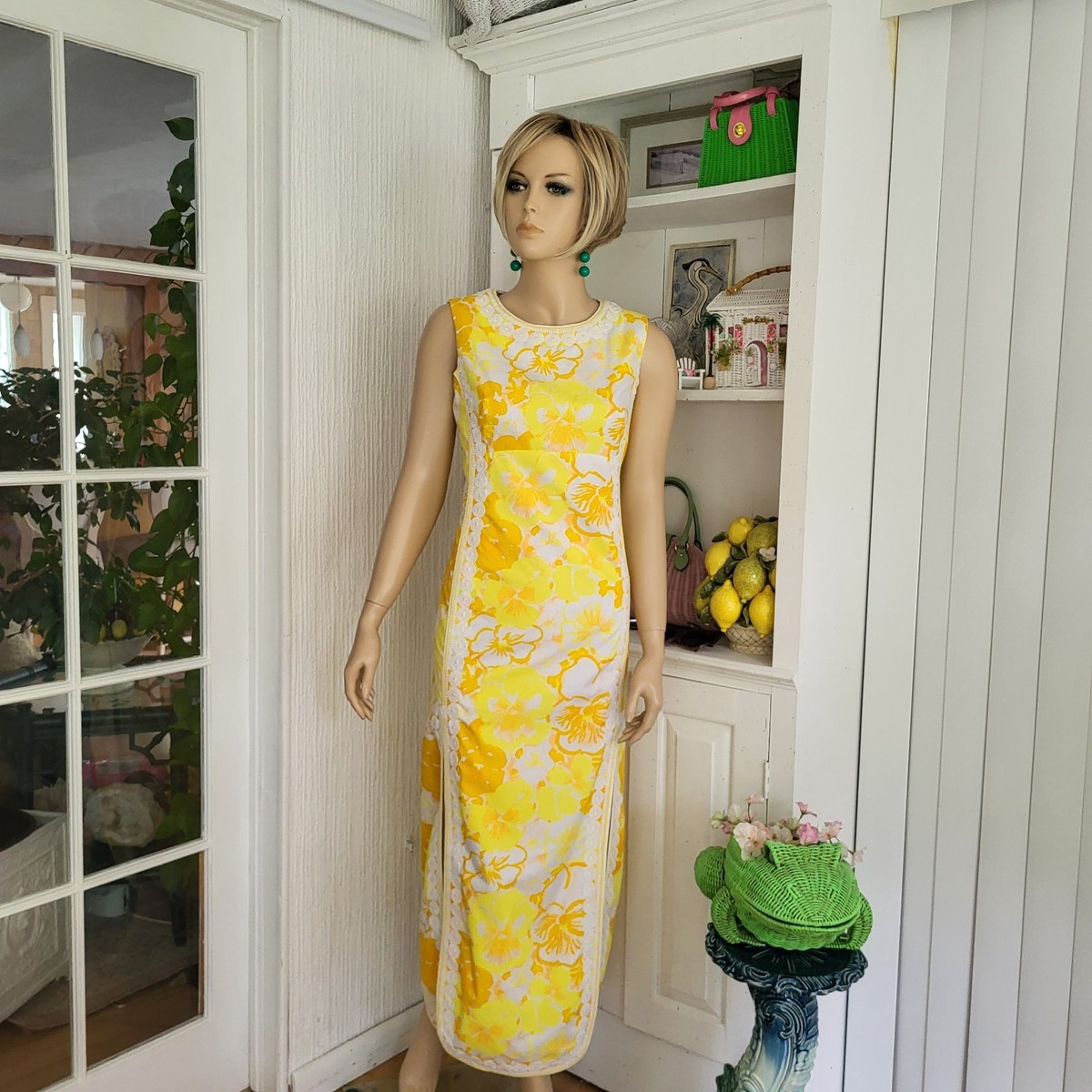 yellow tight dress Junie Yellow Long Sleeve Mini Dress - US 14