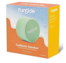 NEW - Funsicle Fresh Mint Green FunBeats Bluetooth Speaker, Waterproof