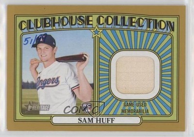 2021 Topps Heritage High Number Gold 51/99 Sam Huff #CC-SH Rookie RC 0jd0