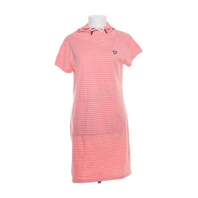 Alife & kickin, Kapuzenkleid, Größe: M, Pink/Weiß, Streifen, Damen #jpm