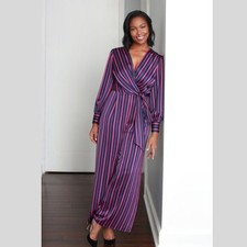 Women's MAGGY LONDON Navy Pink Striped Jumpsuit Size 2