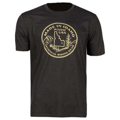 KLIM MADE IN IDAHO KURZARM ERWACHSENE FREIZEIT T-SHIRT SCHWARZ