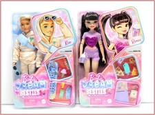 LOT 2 - Barbie Dream Besties Fashion Dolls - RENEE & KEN + Accessories ❤️NEW❤️