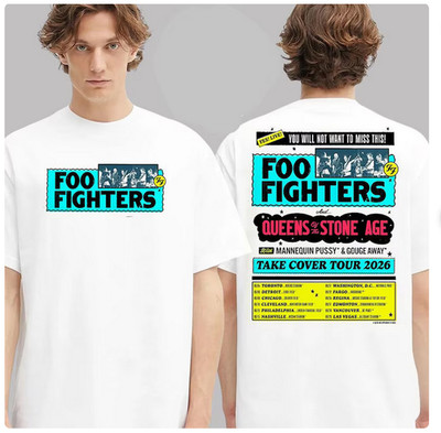 Foo Fighters Event Take Civer Tour 2026 Dates List Two Sided Unisex T-Shirt
