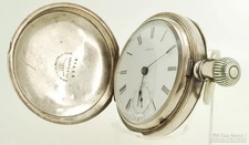 Waltham vintage pocket watch, 18 size, 7 jewels, heavy coin silver #3 HC