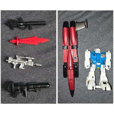 Transformers G1 Weapons Lot Optimus Prime, Dinobot Snarl, Topspin, Seeker Thrust