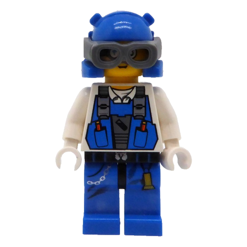 LEGO Power Miner Minifigure Brains Goggles 8961 New - Picture 4 of 4