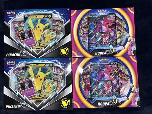 2x Pokémon TCG: Hoopa V Box && 2x Pokemon Pikachu V box - Fresco e Sigillato!
