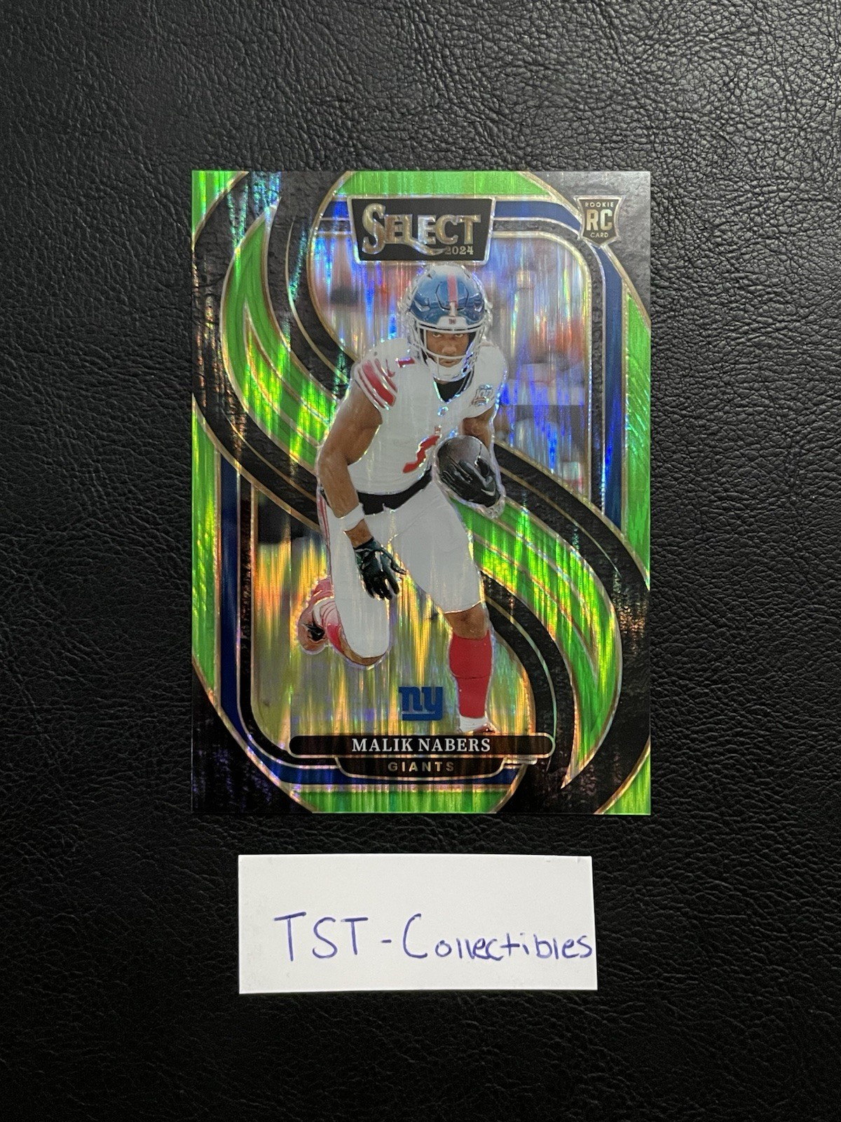 2024 Select - Malik Nabers #116 Neon Green Shock /499