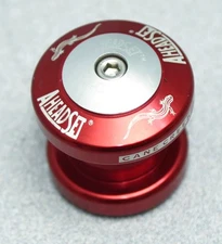 CANE CREEK AHEADSET Threadless Headset, 1 1/8", RED, complete vintage mtb
