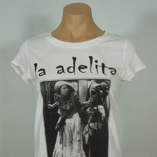 Camisa LA ADELITA M MEDIANA Mujer Junior Blanca Mangas Cortas Logotipo Femenino