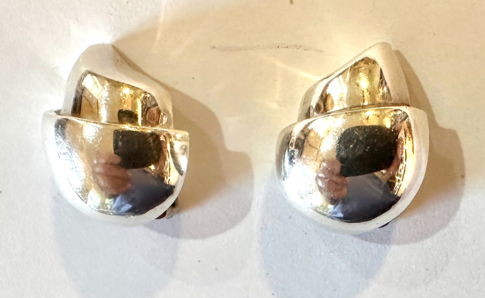 STERLING SILVER SOLID RETRO DECO DOME ABSTRACT DI… - image 5