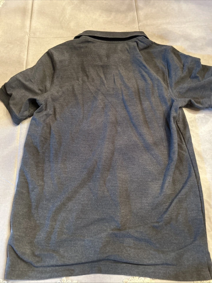 Croft & Barrow Men’s Polo Short Sleeve Shirt Charcoal Gray Small - Image 3 of 3