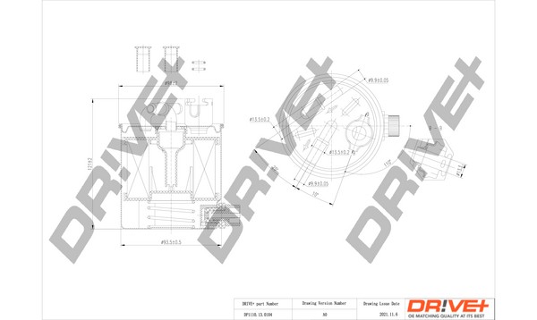 Dr!ve+ DP1110.13.0104 Kraftstofffilter FüR Nissan,Renault-image