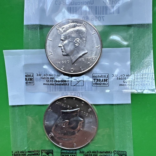 2012 P&D KENNEDY HALF DOLLAR 2-Set Brilliant Uncirculated Littleton Collection