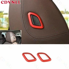 For BMW X3 G01 X4 G02 18-2021 Bright Red Seat Headrest Adjust Button Ring Cover