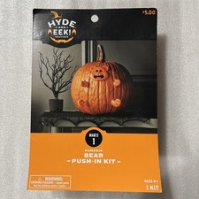Hyde and Eek - Teddy Bear Pumpkin Push-In Kit Halloween Decor NEW Target
