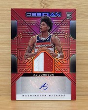 2024-25 Obsidian RC Rookie Patch Auto Red AJ Johnson