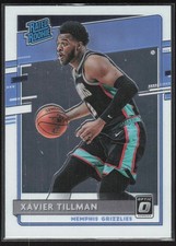 2020-21 Donruss Optic Rated Rookies Xavier Tillman Rookie Auto Memphis Grizzlies