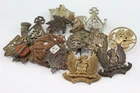 Mixed Military Cap Badges Lot Inc: XXll Dragons, WW1 RFC, Canadian, 1916 Dated