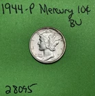 1944-P Mercury Dime 10c BU Uncirculated Coin  90% Silver