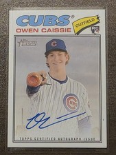 2026 Topps Heritage Owen Caissie (RC) #ROA-OC Real One On Card Auto