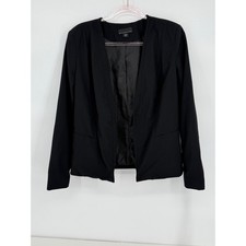 Attention Sz 10 Black Blazer Jacket Long Sleeve Career Office Business Casual