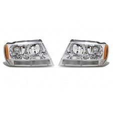 For Jeep Grand Cherokee 1999-2004 Headlight Assembly Driver And Passenger Side For Jeep Grand Cherokee 1999-2004 Headlight Assembly Driver And Passenger Side