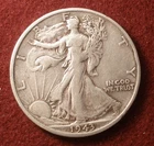 1943-S Walking Liberty Half Dollar - 90% Silver - Circulated