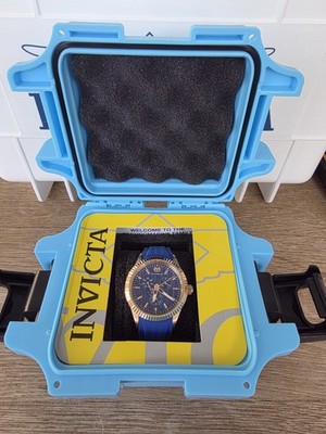 TechnoMarine Sea Dream Quartz Blue Dial Silicone Gold Stainless Men's Wristwatch