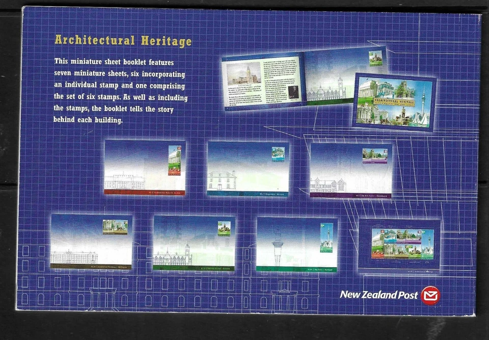 New Zealand SC # 1779c Architectural Heritage - Complete Booklet - . MNH - Image 2 of 2