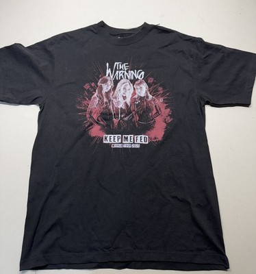 Official THE WARNING Band Large Black Concert Shirt 2025 Keep Me Fed Tour