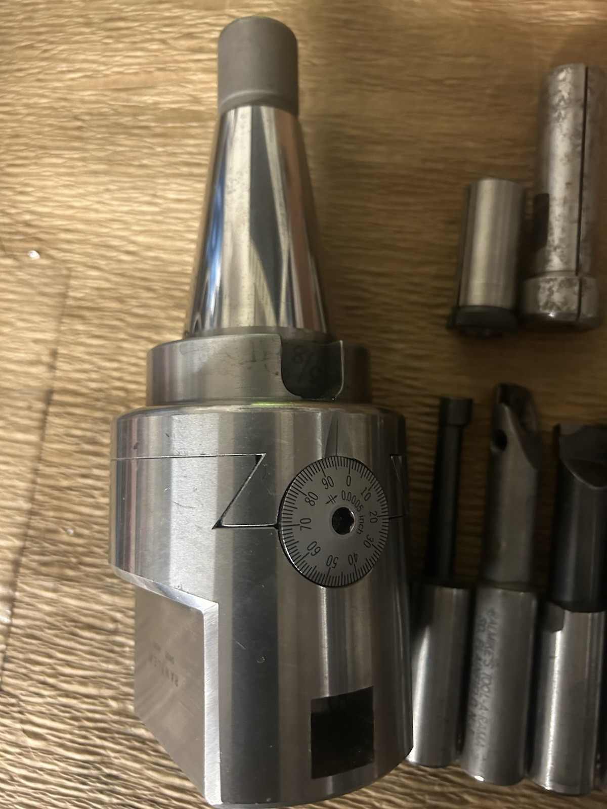 BT 40 Boring Head W/ Wooden Case & 13 Boring Bars