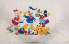 Vintage Disney Productions Standard Pillowcase Mickey Mouse Fashion Manor
