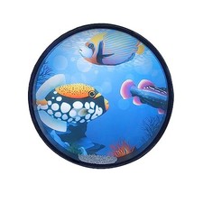 8in Wood Percussion Ocean Drum - Hand Percussion - Wave Bead Sea Sound