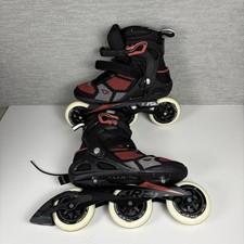 Rollerblade Macroblade 110 3WD Inline Skates Mens Size 11 Red Black Gray