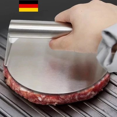 Burgerpresse, Hamburgerpresse für Patties, Smash-Burger, Edelstahl Fleischpresse