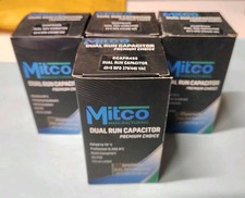 Capacitor Dual Run 45 & 5 MFD 370/440 VAC Round Mitco Part# DCAPR455 45+5 🆕