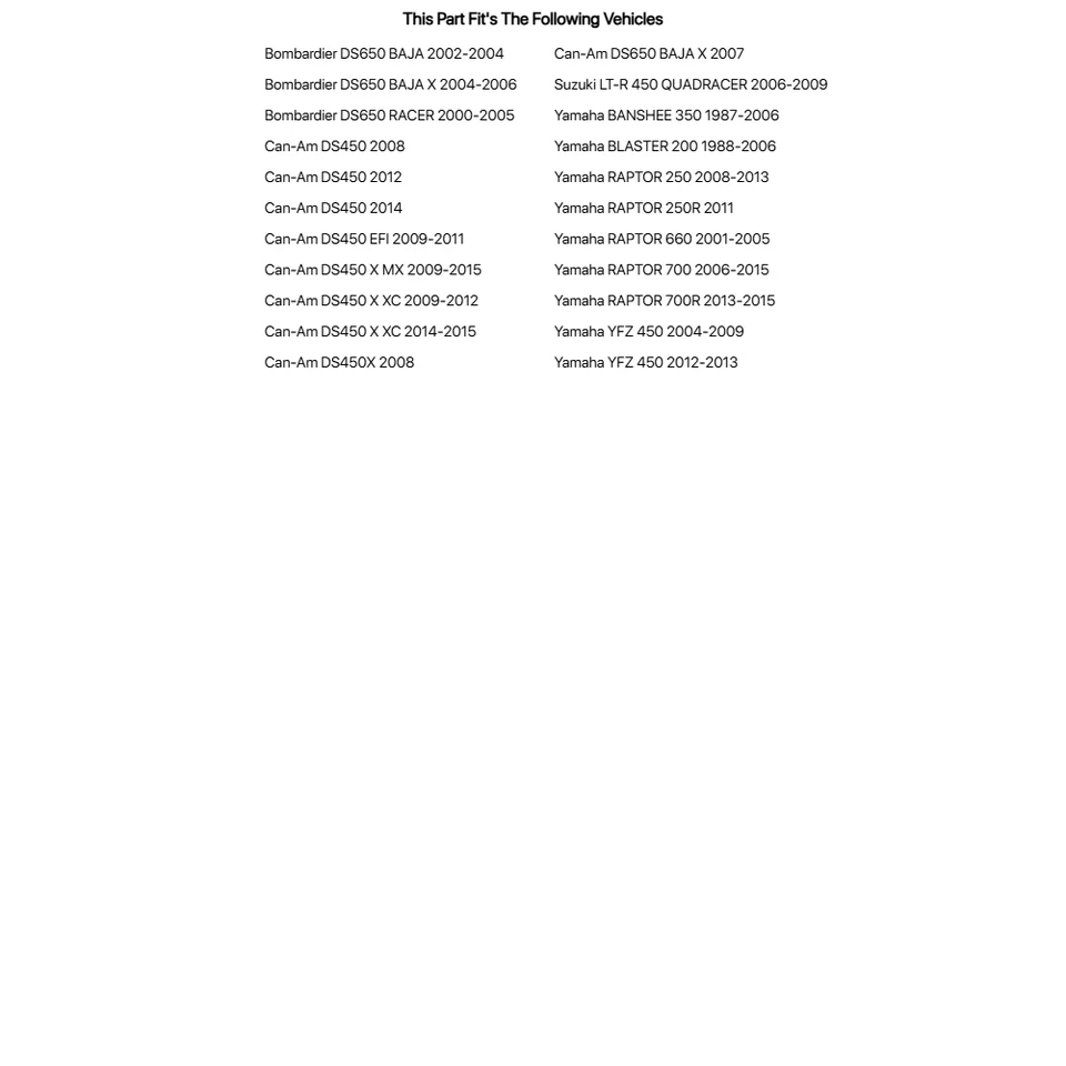 Estabilizador reconstruible Streamline Billetanium ATV para Yamaha Raptor 250 08-2013 Foto 2 de 2