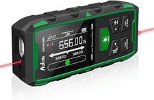 Dual Laser Distance Meter, 656FT/200M Recharge 656FT/200M, Green 